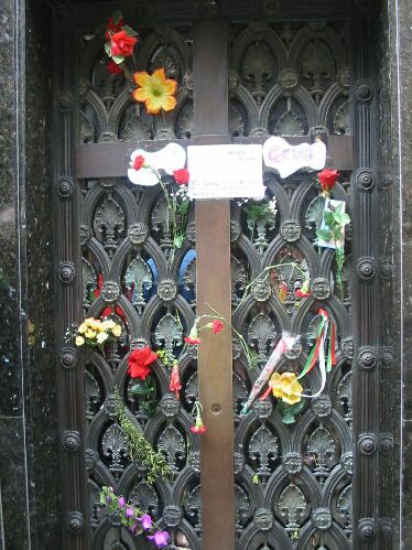 Tribute Flowers on Eva Perons Grave , Buenos Aires
