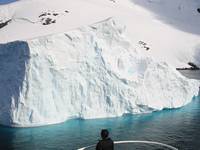 Incredible colours in a big iceburg