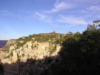 Looking directly towards Bright Angel Lodge